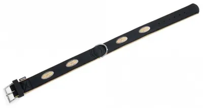 Produktbild von Karlie Art Buffalo Oak Halsband - Schwarz/Beige - 55cm / 30mm
