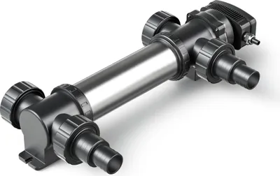 Image de SunSun CUV-736 Stérilisateur Clarificateur bassins/étang - débit max. 7000 l/h - avec Lampe rayons UV-C 36 W + Boîtier inox - pour Poissons et plantes aquatiques - Cours d’eau en hélice