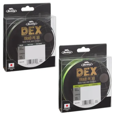 Produktbild von Berkley Dex X8 - 150m geflochtene Schnur, Durchmesser:0.12mm, Farbe:Chartreuse, Tragkraft:9kg