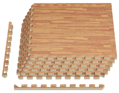 Zdjęcie produktu dla vidaXL Mata ochronna do basenu, 6 sztuk, drewno, 2,16 m², pianka EVA