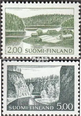 Produktbild von Briefmarken Finnland 1964 Mi 587x-588x (kompl.Ausg.) normales Papier postfrisch Freimarken