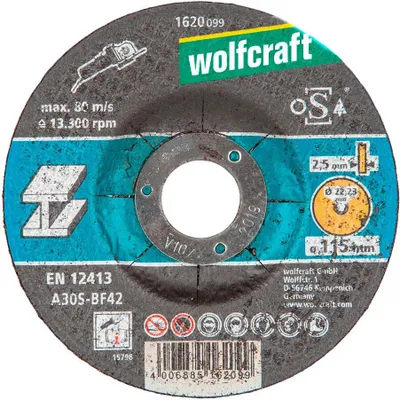 Image de Plaquette de coupe pour métal ø115x2,5x22,23 mm. 1620099 Wolfcraft
