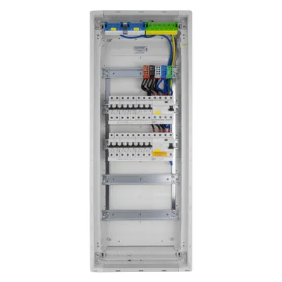Immagine prodotto di Scatola portafusibili Scatola di distribuzione da incasso Hager 5x12 moduli 14xMCB 2xRCCB Cablata VDE Armadio di distribuzione Fusibili 880,50x348x94,5mm Doktorvolt