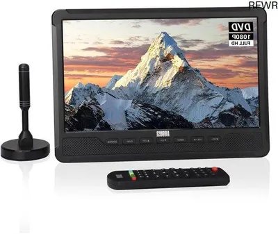 Produktbild von Portable 10-Zoll-HD-TV mit DVD-Spieler und Ladegrad - Mini LCD-TV mit EPG und Aufnahmefunktion