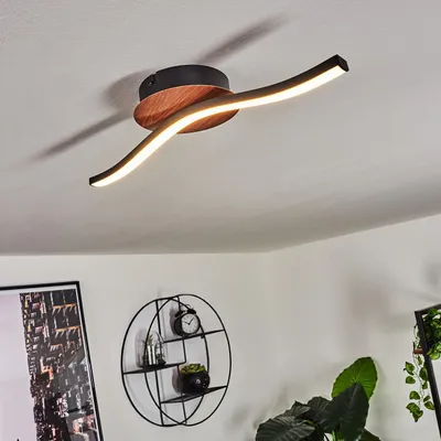 Produktbild von Tramuschio »Tramuschio« Deckenlampe, Metall, Kunststoff, Schwarz/Weiß/Braun