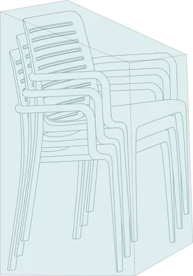 Obrázok produktu pre nabbi Ochranný obal na záhradnú stoličku E-NBK95 - svetlosivá