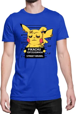 Immagine prodotto di Maglietta da uomo Japan Manga Anime Comics Pokemon 043, Man 3XL , Bleu
