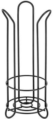 Produktbild von mDesign Toilettenpapierhalter freistehend mit Reserverollenhalter Schwarz