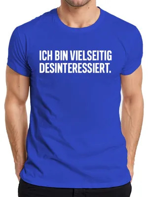 Immagine prodotto di Sono versatile disinteressato regalo sarcastico ironico T-shirt da uomo, blu, XXL