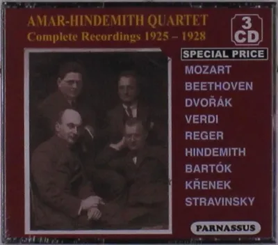 Produktbild von Various: Amar-Hindemith Quartet - Complete Recordings 1925-1928