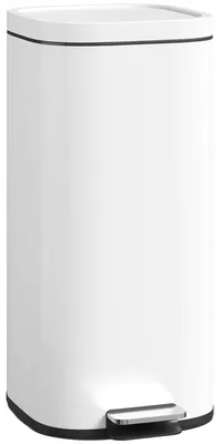 Produktbild von 30L Küchenmülleimer Pedaleimer mit Deckel, Soft-Close- und Offenhalte-Funktion für Küche, Zuhause