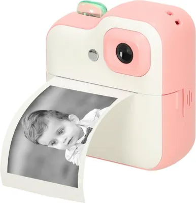 Obrázek produktu pro KIK KX3570_1 Dětský instatntní fotoaparát s termotiskárnou, 32 GB, růžová