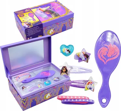 Obrázek produktu pro Unicorn Academy Příslušenství ke šperkovnicím Štětcové klipy Gumičky / 24017