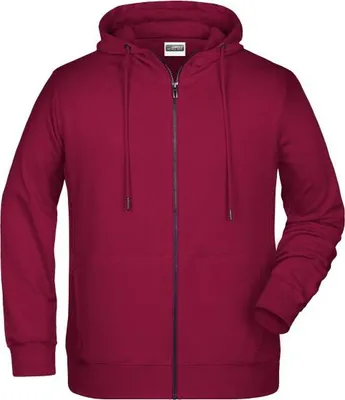 Produktbild von Sweat-Jacke mit Kapuze und Reißverschluss wine, Gr. 3XL