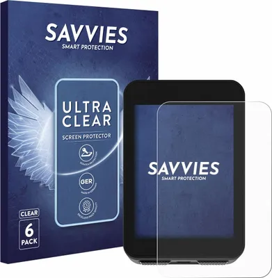 Produktbild von 6x Für Bikevee BKV310A 2.4" Schutzfolie Savvies Displayschutz Display Schutz Folie Klar Transparent