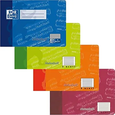 Image de Cahier de notes Oxford, DIN A5 horizontal, 8 feuilles, sans lignes de repère
