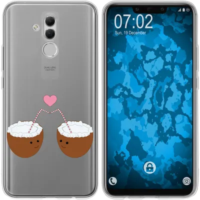 Produktbild von PhoneNatic Case kompatibel mit Huawei Mate 20 Lite Silikon-Hülle Sommer Coconuts M3