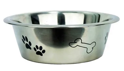Produktbild von Edelstahl Hunde Napf großer Futternapf Innendurchmesser oben 18,5 cm