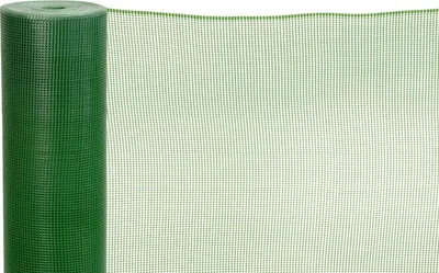 Image de Treillis ECONOMY 1, 1000/05x05 mm, motif carré, 300g/m2, vert, tout plastique, rouleau de 25 m