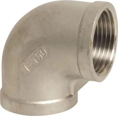 Produktbild von Gewindefitting Edelstahl Winkel 90° 3/8" IG