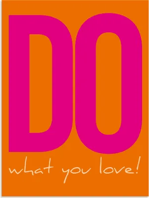 Produktbild von ARTland Wandbild Alu für Innen & Outdoor Do what you love Größe: 60x80 cm