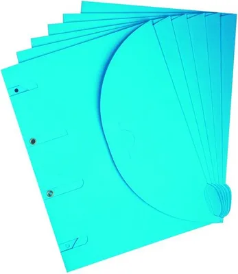 Produktbild von Tarifold - Smartfolder perforierte Aufbewahrungsmappen A4 blau 6 Stück
