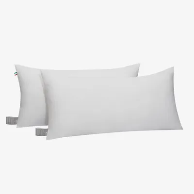 Image de Omgoods - Ensemble de 2 oreillers en microfibre moelleuse, 50x80 cm - Hypoallergéniques