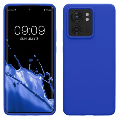 Produktbild von kwmobile Handyhülle für Motorola Edge 40 Hülle - Case Silikon - Kabelloses Laden - Schutzhülle Cover in Baltik Blau