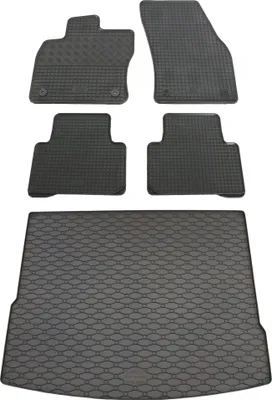 Produktbild von Rigum Gummi Fußmatten + Kofferraumwanne im Set für VW Tiguan 2