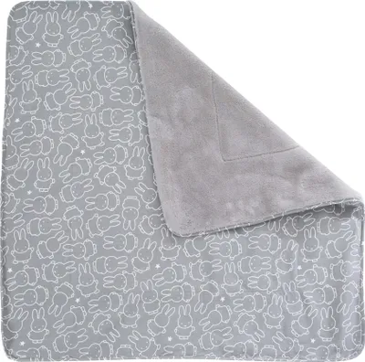 Produktbild von roba Babydecke 'Miffy', 2 seitig: 1x super weich, warm & flauschig, 1x 100% Baumwolle