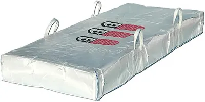 Produktbild von Lacers Big Bags 10 Stück - Plattenbag Asbest -Traglast - bis 1500 kg - Schüttgutbehälter, Transportsack, Entsorgungssack | 320x125x30 cm