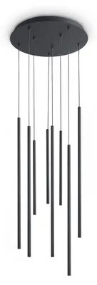 Zdjęcie produktu dla Lampa wisząca Ideal Lux LED 3000K, czarna, IP20, LOOK 371177