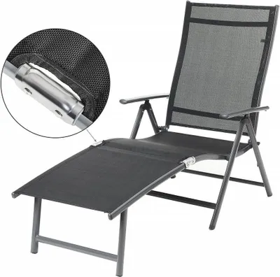 Zdjęcie produktu dla Leżak, materac o grubości 6 cm, aluminiowy, oddychający