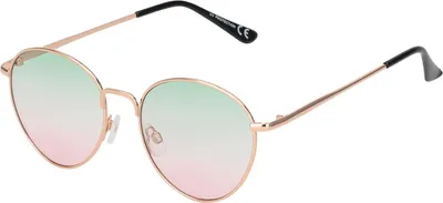 Produktbild von Damen Sonnenbrille Rund Form Designer 80er Modern Urlaub Sommer Strand 30508 Grün