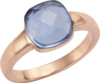 Produktbild von Jamelli Ring 925/- Sterling Silber rot 054 (17,2) Quarz (beh.) blau 300270060J-2