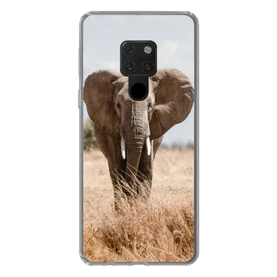 Produktbild von MuchoWow® Handyhülle Schutzhülle Hülle für Huawei P40 Lite Elefant - Natur - Tiere - Porträt Silikon Softcase Handy Hülle - Handy
