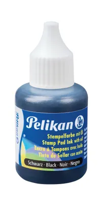 Immagine prodotto di Pelikan Stempelfarbe m.Öl schwarz 30 ml mit Pinsel
