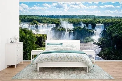 Produktbild von Fotobehang Afrika Waterval Natur - Breit 535 cm x Höhe 300 cm