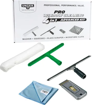 Obrázek produktu pro Pokročilá sada Unger Pro na čištění skla 4v1