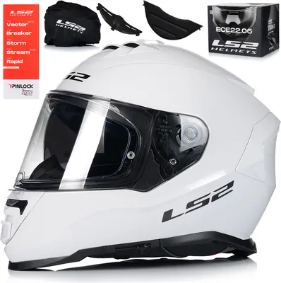 Obrázek produktu pro Celoobličejová přilba se sluneční clonou na moped | LS2 FF800 STORM II | Motocyklová přilba | Certifikát ECE 22.06 | Motocyklové Integrální helma | XL (61-62cm)