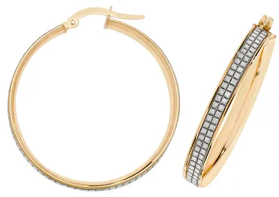Produktbild von 9 Karat (375) Gold Damen - Creolen / Ohrringe - 30mm; TRS159139KYMM30