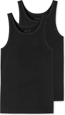 Produktbild von Schiesser Herren 2 er Pack Unterhemd Gr. 8 schwarz