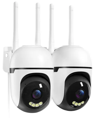 Zdjęcie produktu dla Kamera monitoringu WESECUU 2K, Wi-Fi, do użytku zewnętrznego, z funkcją śledzenia 360 stopni