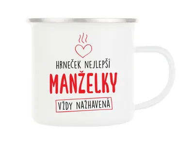 Obrázek produktu pro Plechový hrnek pro nejlepší manželku