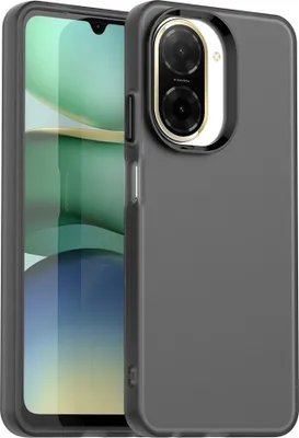 Obrázek produktu pro Pouzdro pro Xiaomi Redmi A5 4G, tenké poloprůhledné matné nárazuvzdorné pouzdro na telefon Černý