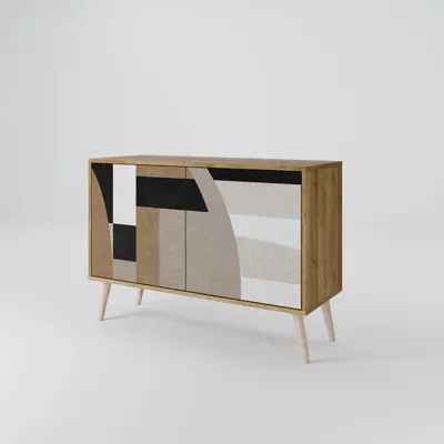 Immagine prodotto di Cassettiera Spacerebels a 2 ante - credenza cassettiera - credenza alta - mobile guardaroba - soggiorno camera da letto - 57,5×111×42 (HxLxP)