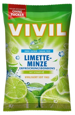 Immagine prodotto di VIVIL® 2371 VIVIL® Limette-Minze ohne Zucker Bonbons 120,0 g