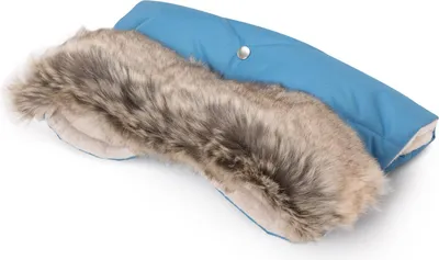 Produktbild von Blue Winter Handwärmer für Kinderwagen (Kinderwagenmuff) mit Fell