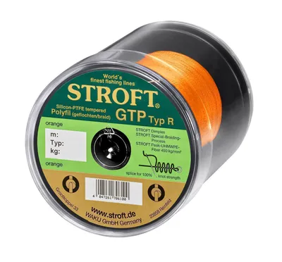 Produktbild von STROFT GTP Typ R Geflochtene Angelschnur 600m orange R5-0,250mm-11kg