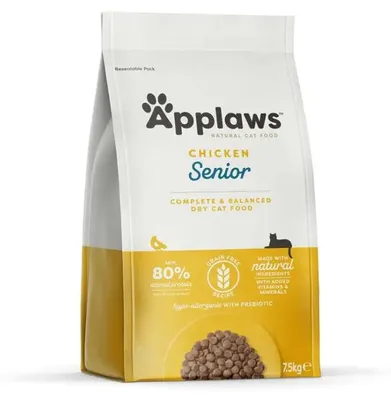 Zdjęcie produktu dla Applaws 4305ML-A, Senior, Każda rasa, Kurczak, 7,5 kg, Nie zawiera ziarna